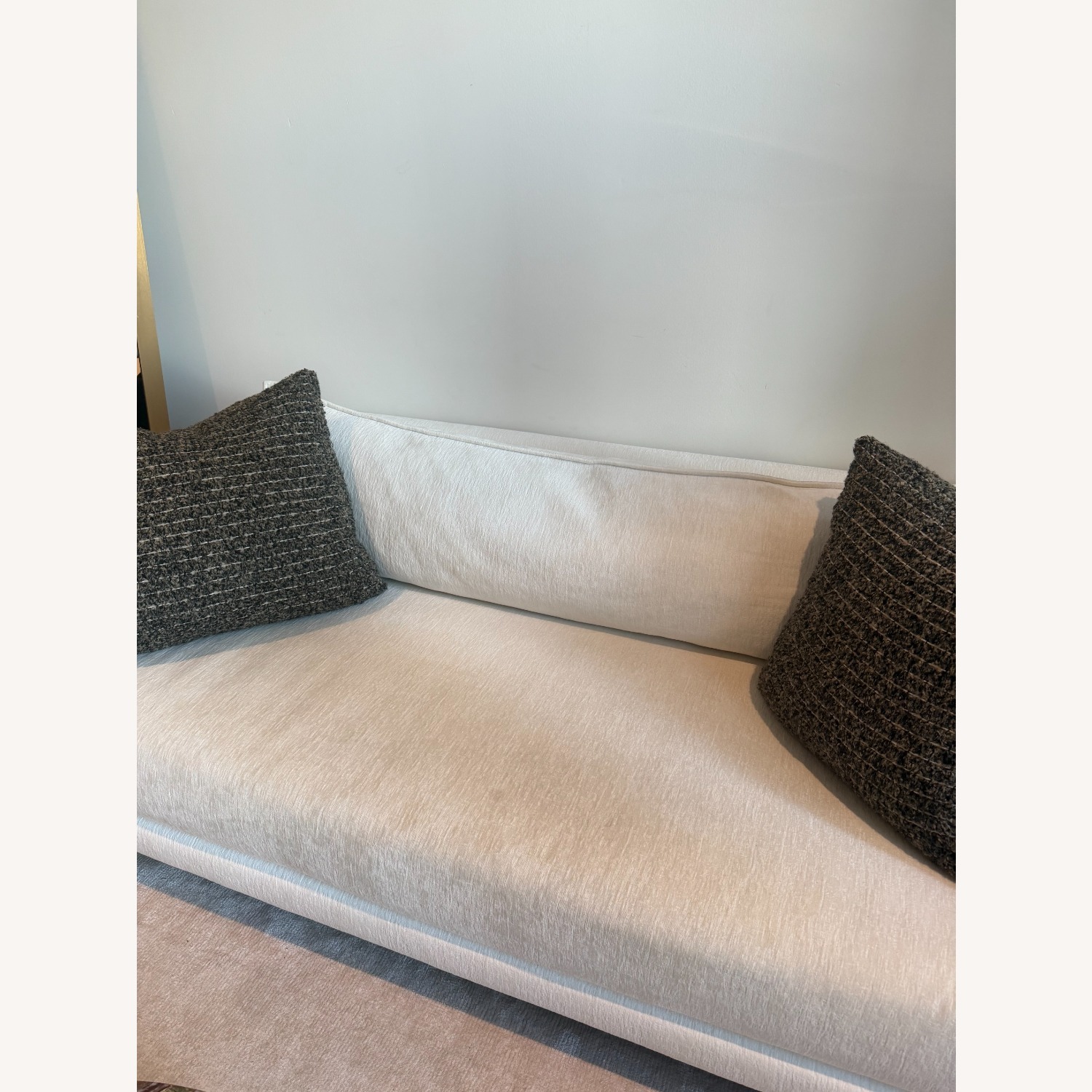 CB2 White 2 Seater Sofa - image-2