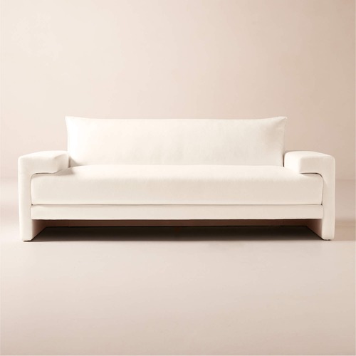 Used CB2 White 2 Seater Sofa for sale on AptDeco