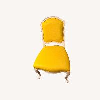 CB2 Stick Around White Side Chairs