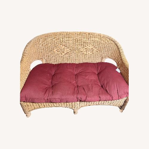 Used Outdoor Brown Wicker Patio Set for sale on AptDeco