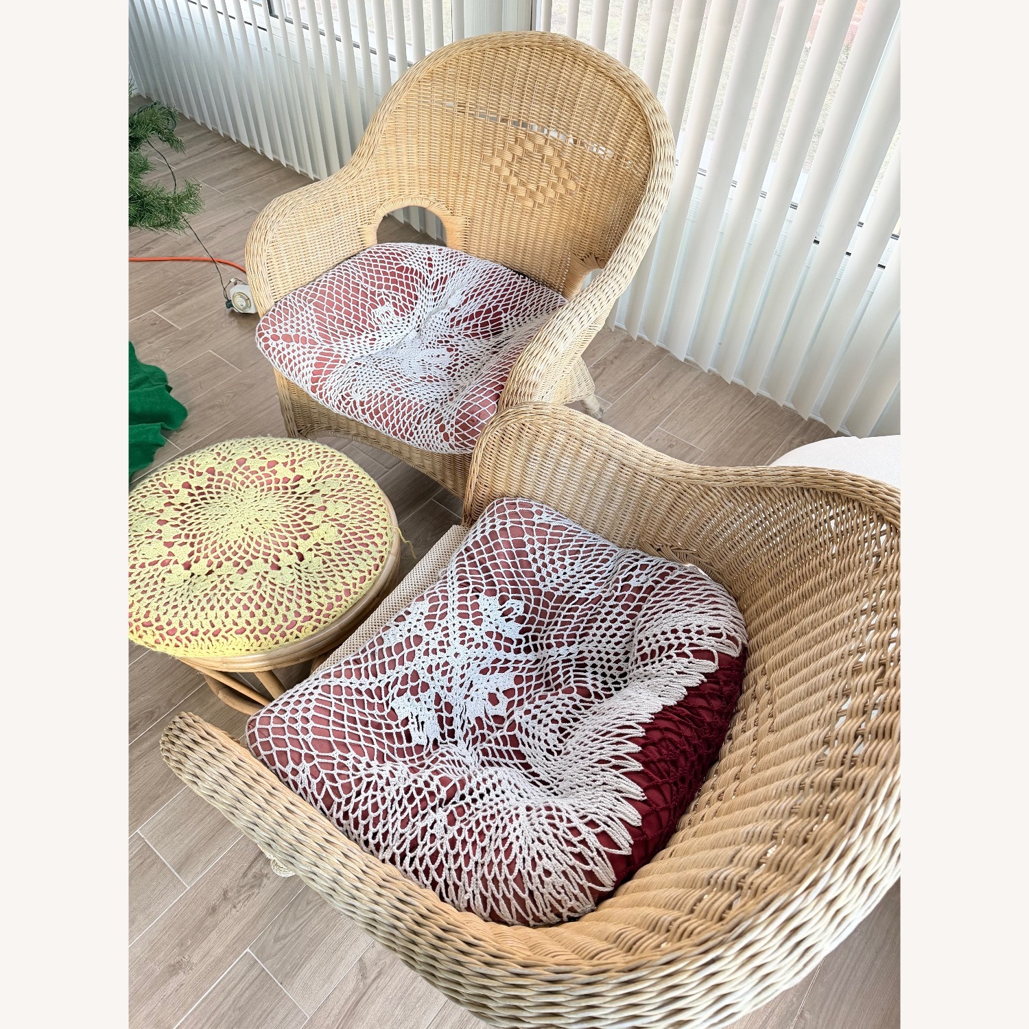 Outdoor Brown Wicker Patio Set - image-0