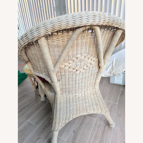 Used Outdoor Brown Wicker Patio Set for sale on AptDeco