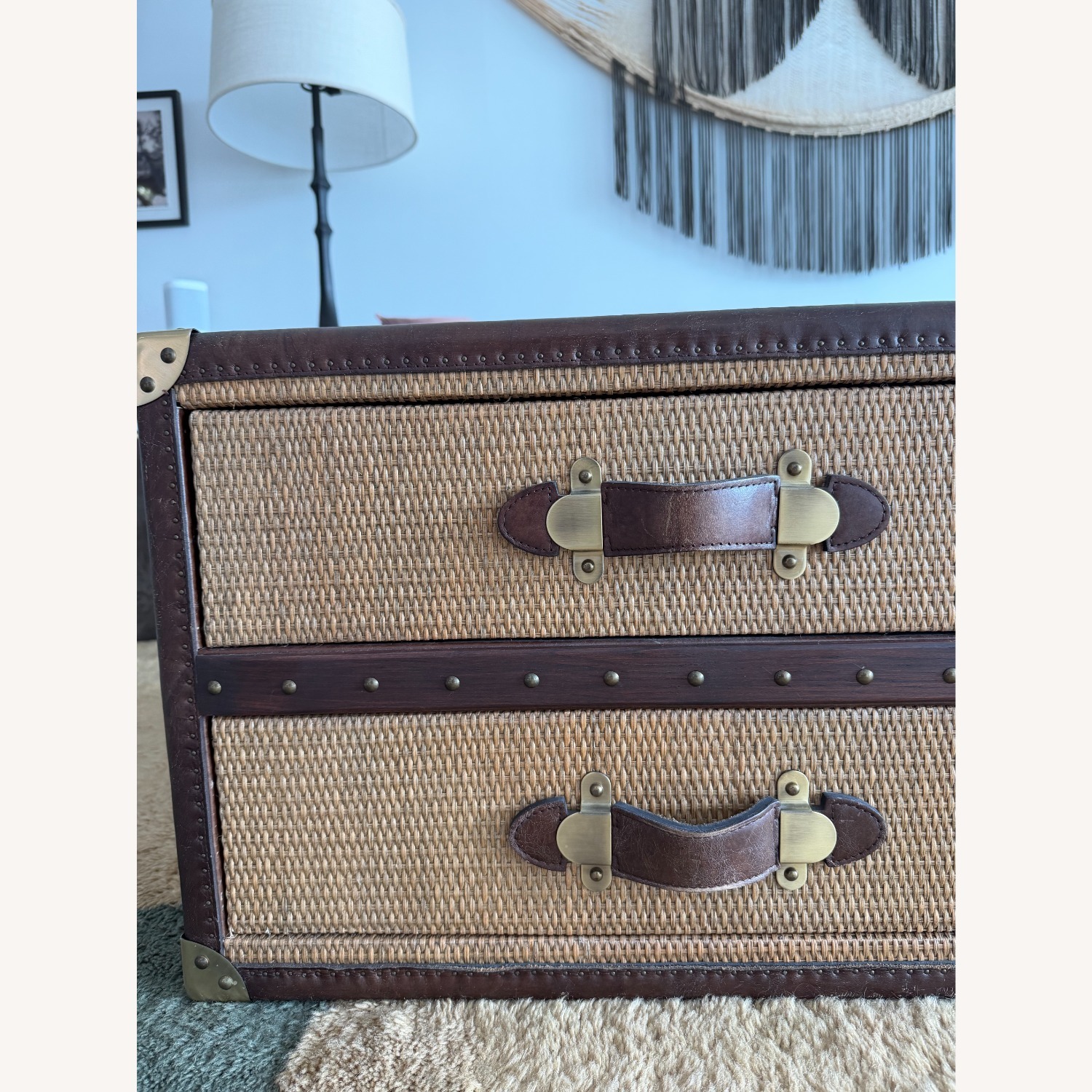 Timothy Oulton Stonyhurst Coffee Table Rattan - image-6