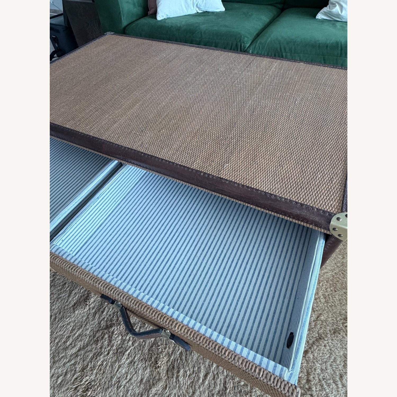 Timothy Oulton Stonyhurst Coffee Table Rattan - image-3