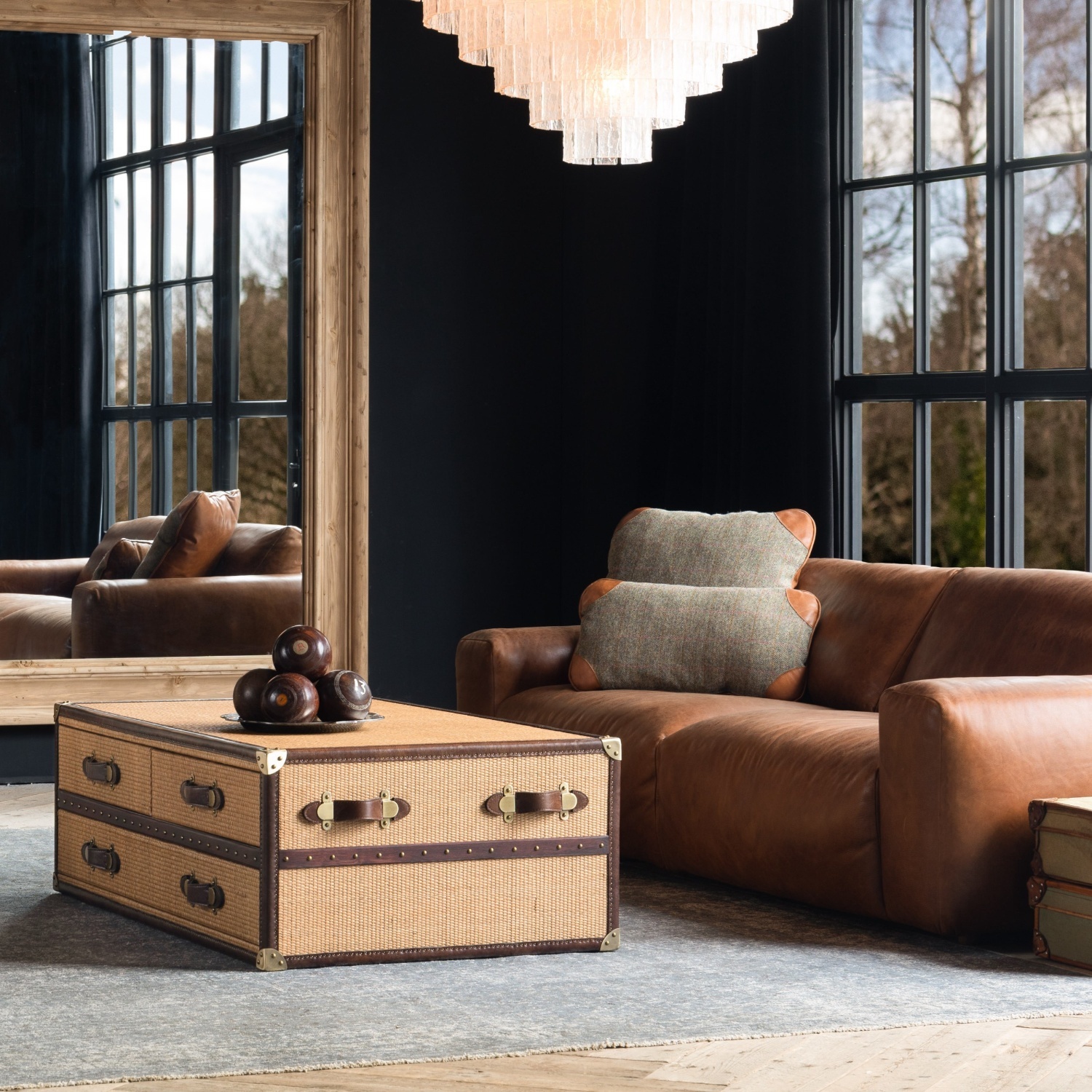 Timothy Oulton Stonyhurst Coffee Table Rattan - image-9