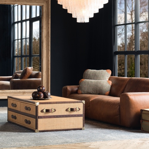 Used Timothy Oulton Stonyhurst Coffee Table Rattan for sale on AptDeco