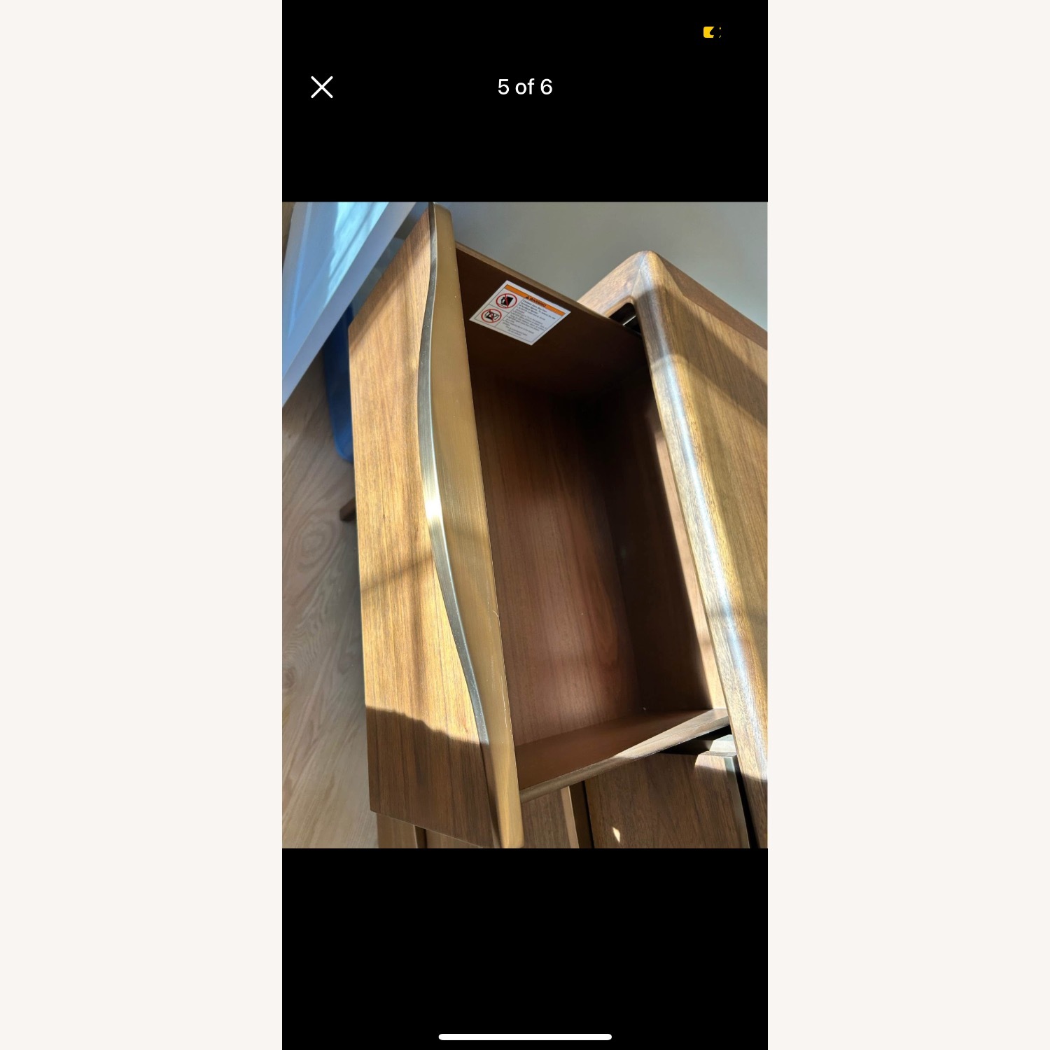 Restoration Hardware Dark Brown Wood Dresser - image-4