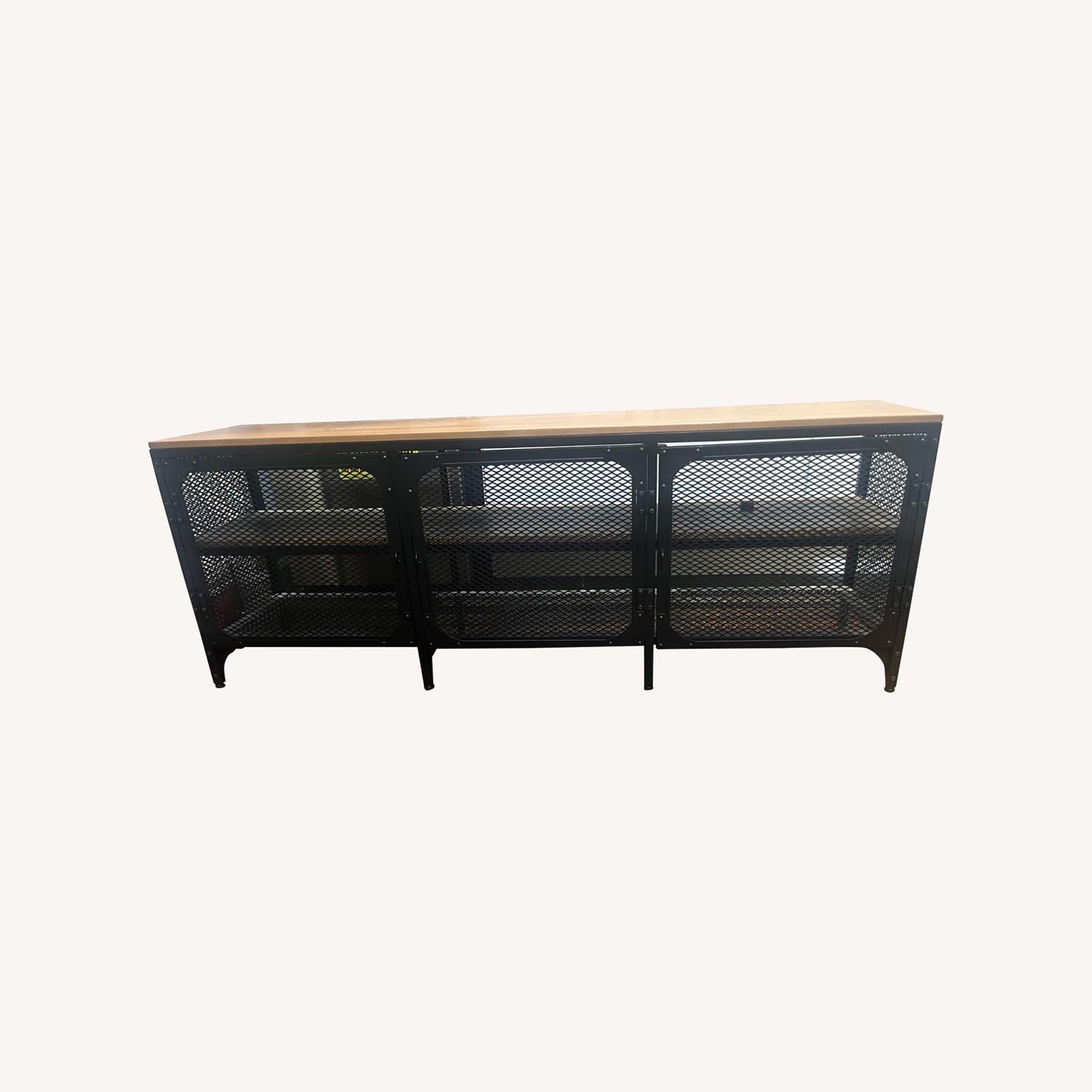 IKEA Dark Brown Metal Media Storage - image-0