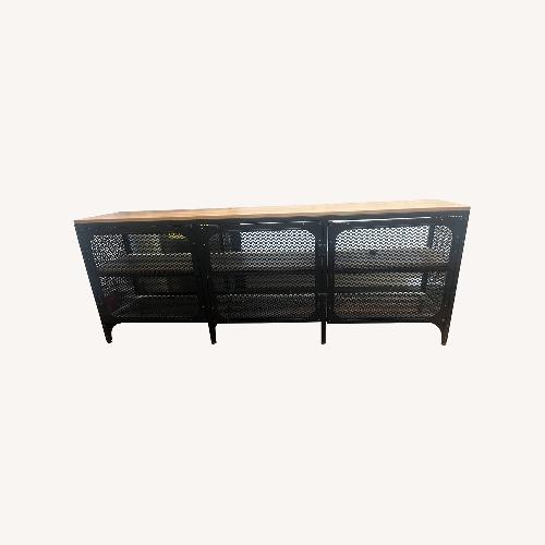 Used IKEA Dark Brown Metal Media Storage for sale on AptDeco