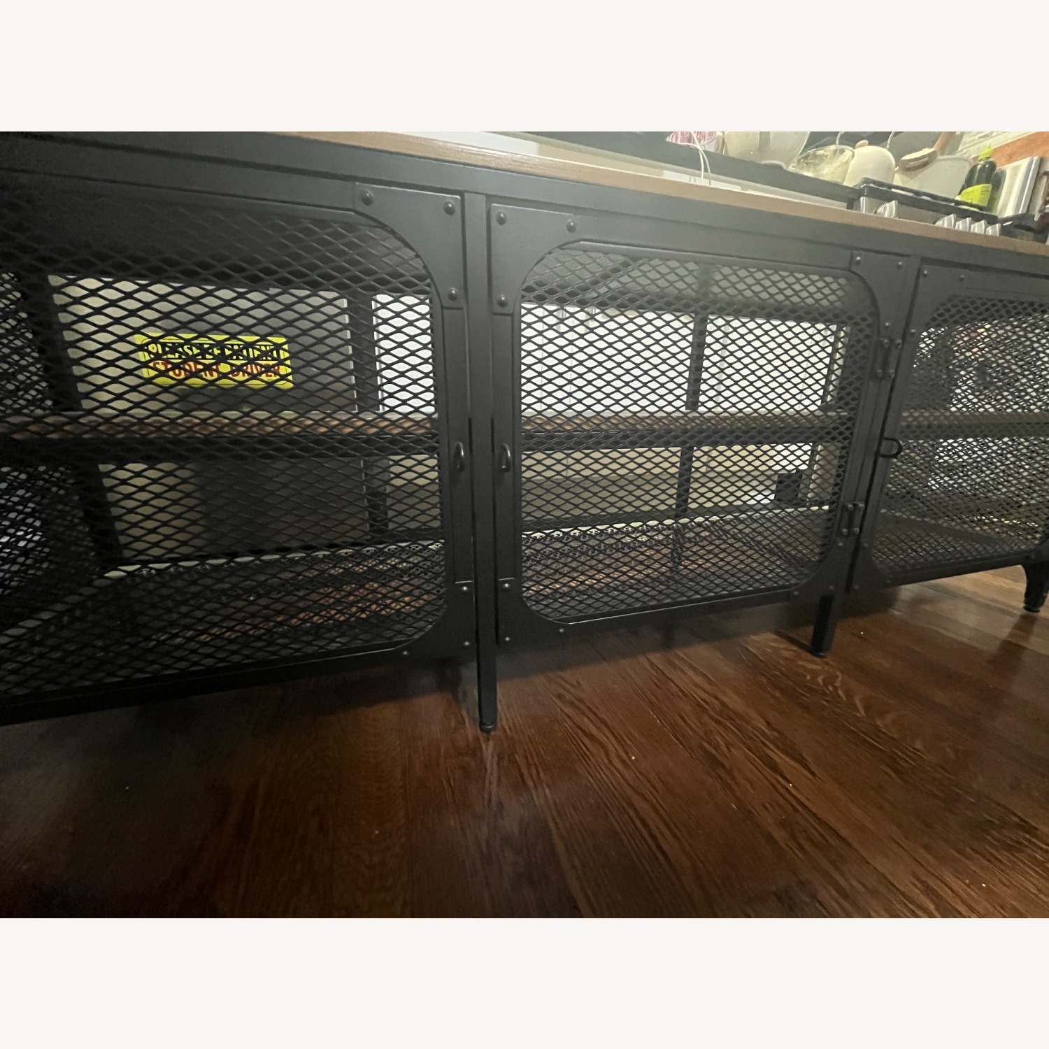 IKEA Dark Brown Metal Media Storage - image-3