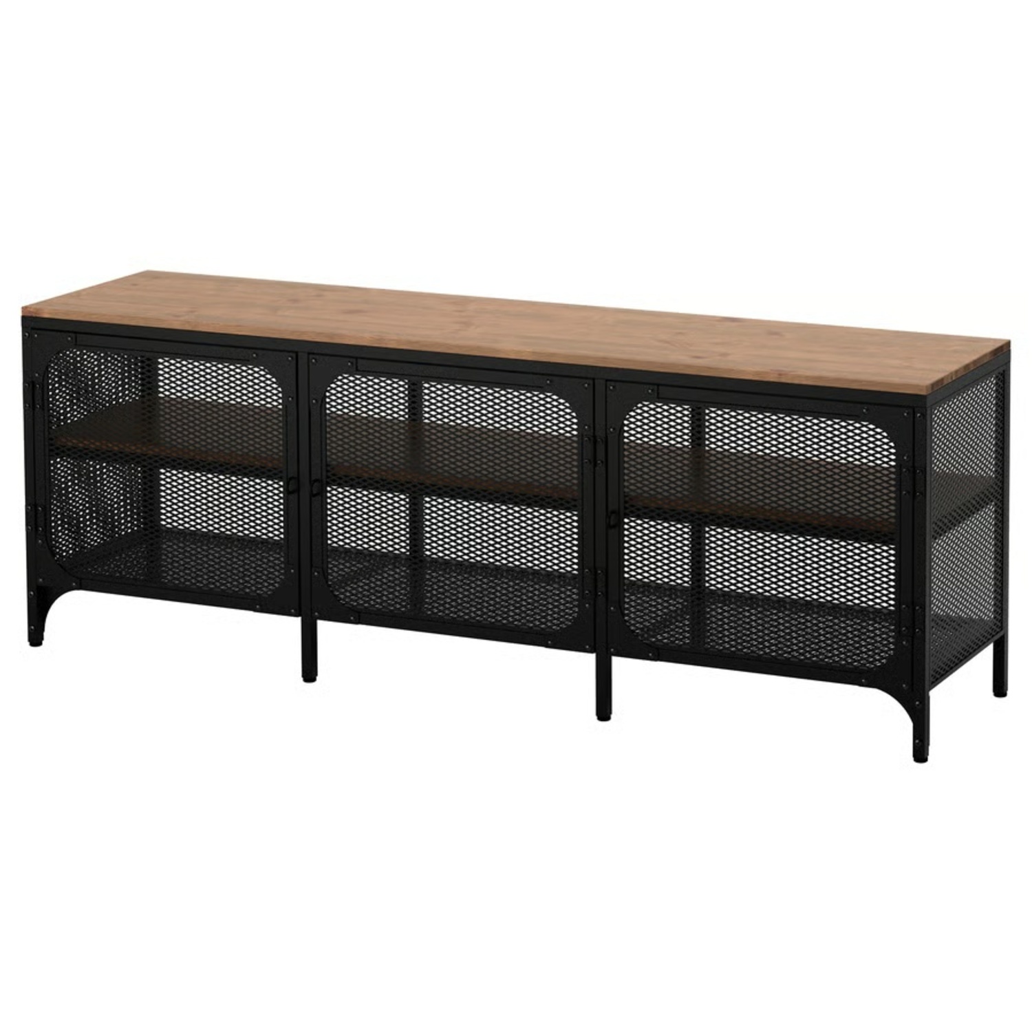 IKEA Dark Brown Metal Media Storage - image-5