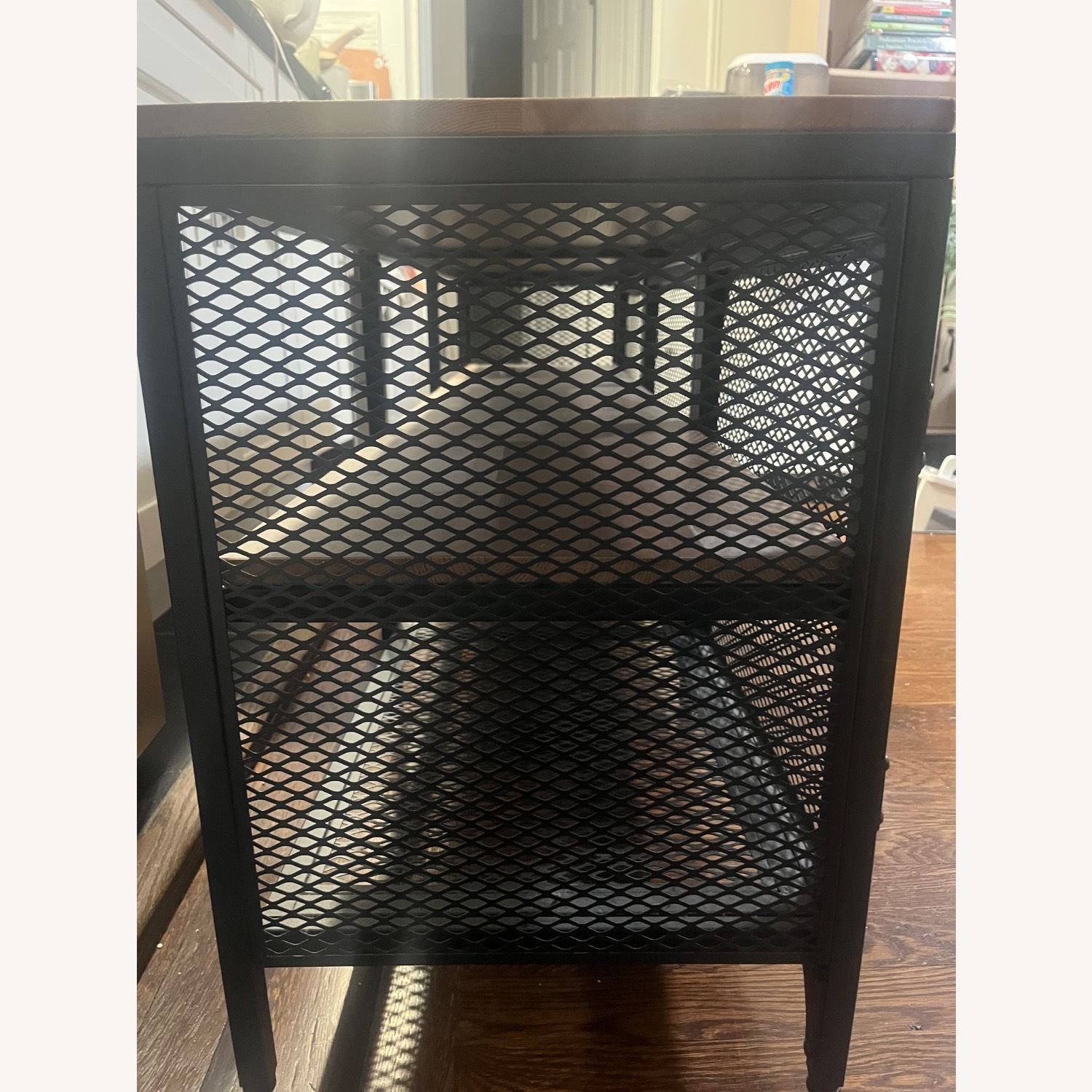 IKEA Dark Brown Metal Media Storage - image-2