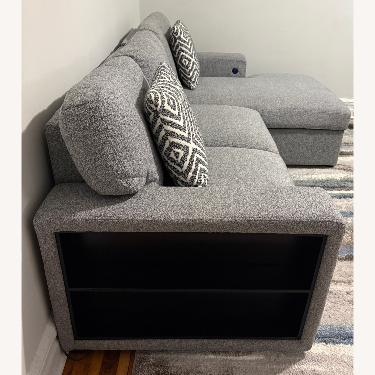 Bob's Discount 3-Piece Sleeper Chaise Sectional & Swivel Chair - image-12