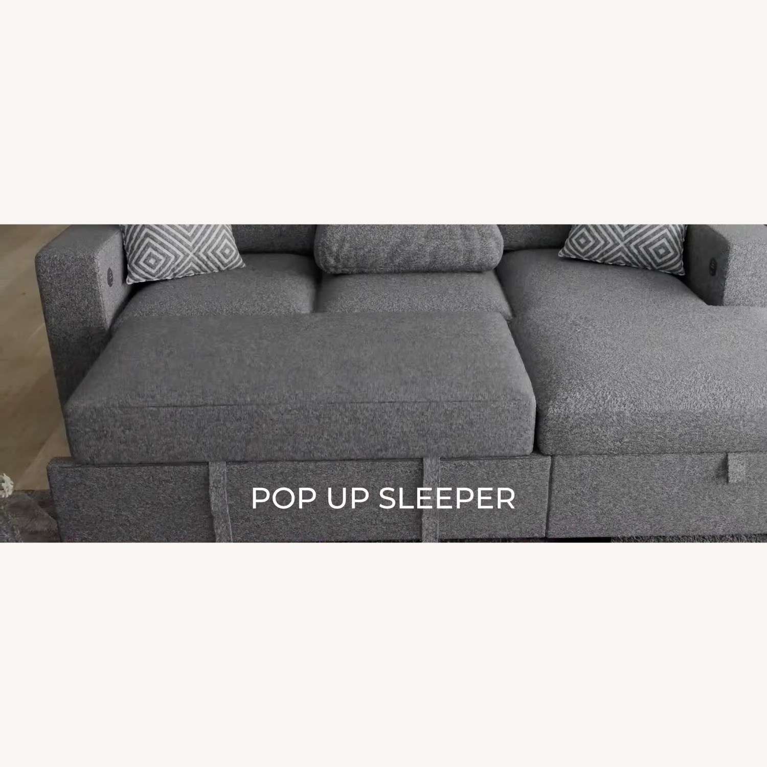 Bob's Discount 3-Piece Sleeper Chaise Sectional & Swivel Chair - image-6