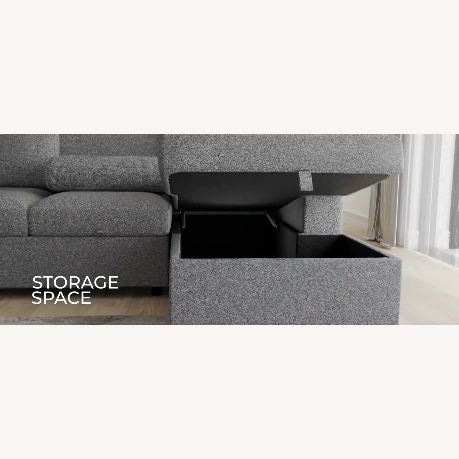 Bob's Discount 3-Piece Sleeper Chaise Sectional & Swivel Chair - image-8