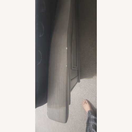 Used Light Gray Fabric Queen Bed for sale on AptDeco