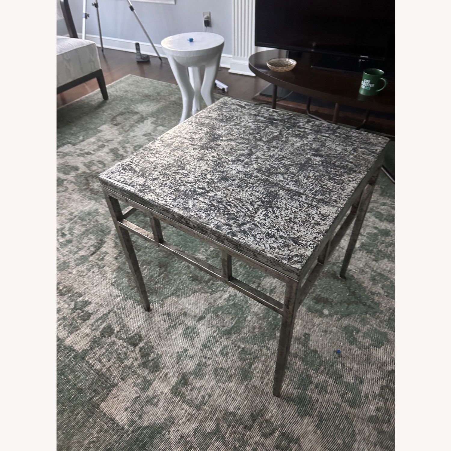 Arhaus Light Gray Side Tables - image-2