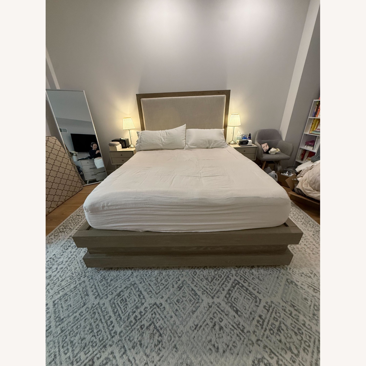 Restoration Hardware Stacked Storage Queen Bed - image-1