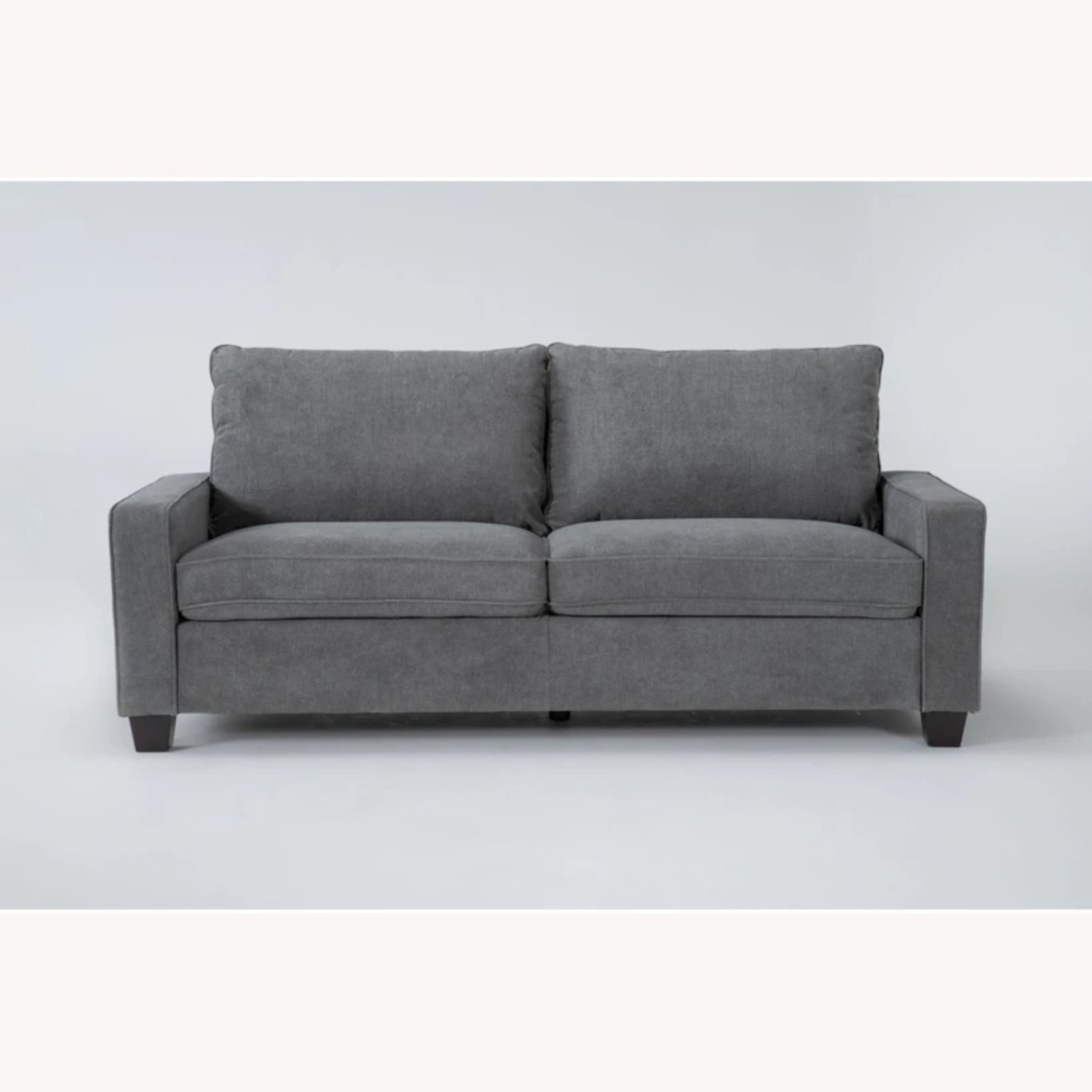 Living Spaces Light Gray Fabric 3+ Seater Sofa - image-0