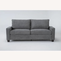 Living Spaces Light Gray Fabric 3+ Seater Sofa