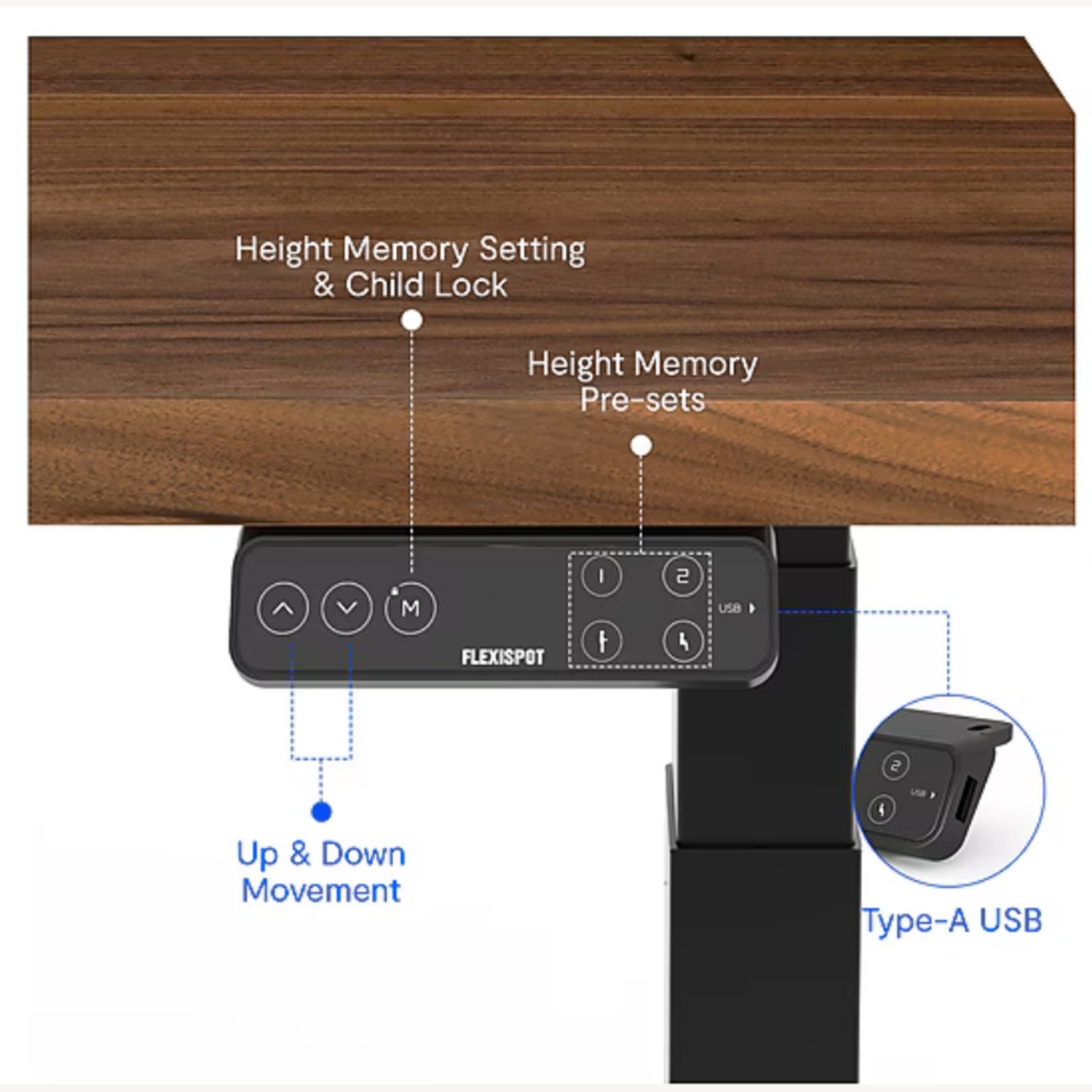 FlexiSpot E7 Pro Electric Adjustable Standing Desk - image-3