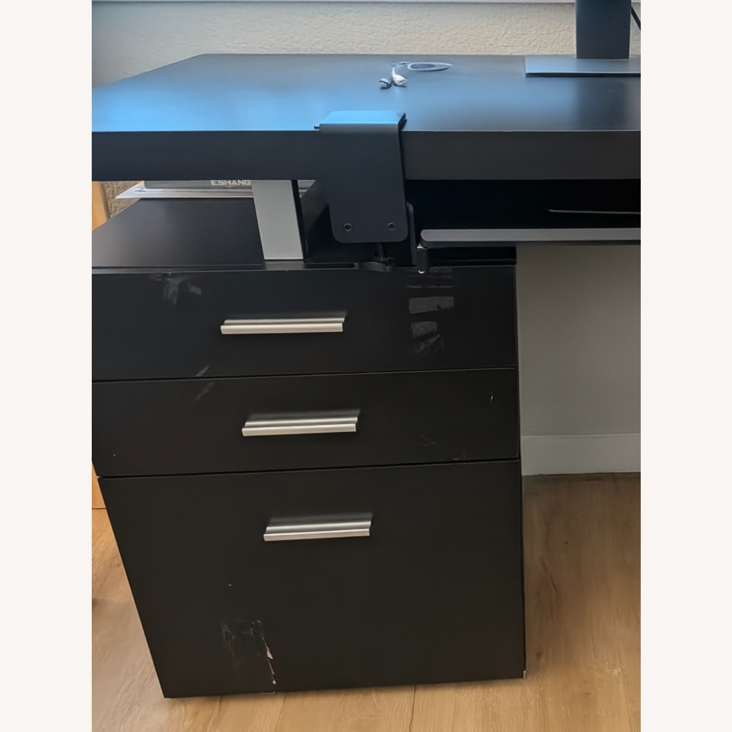 Amazon Dark Brown Wood Desk - image-3