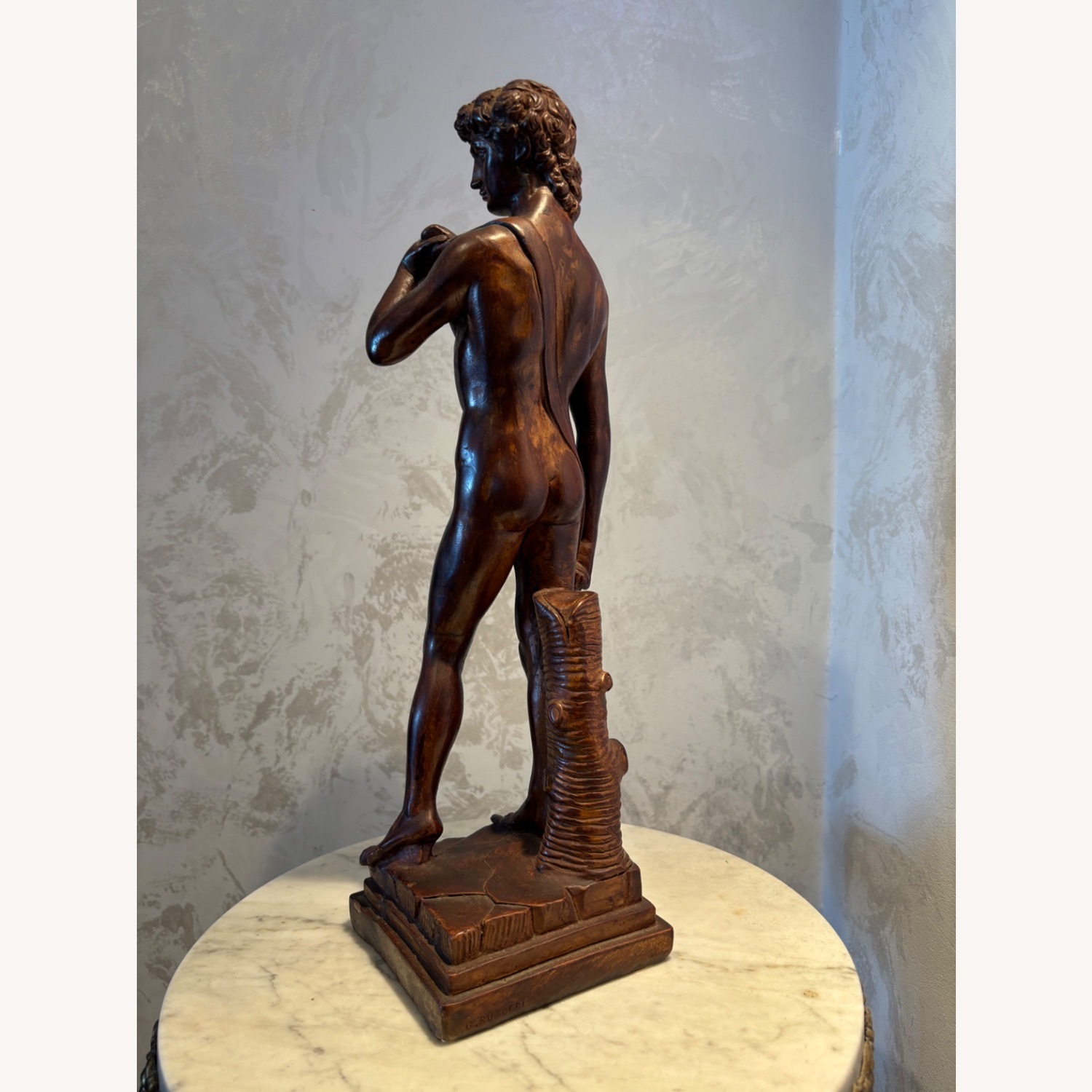 Vintage G. Ruggeri Michelangelo’s David Sculpture - image-6