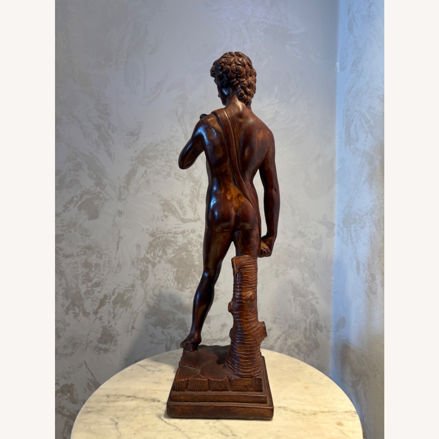 Vintage G. Ruggeri Michelangelo’s David Sculpture - image-7