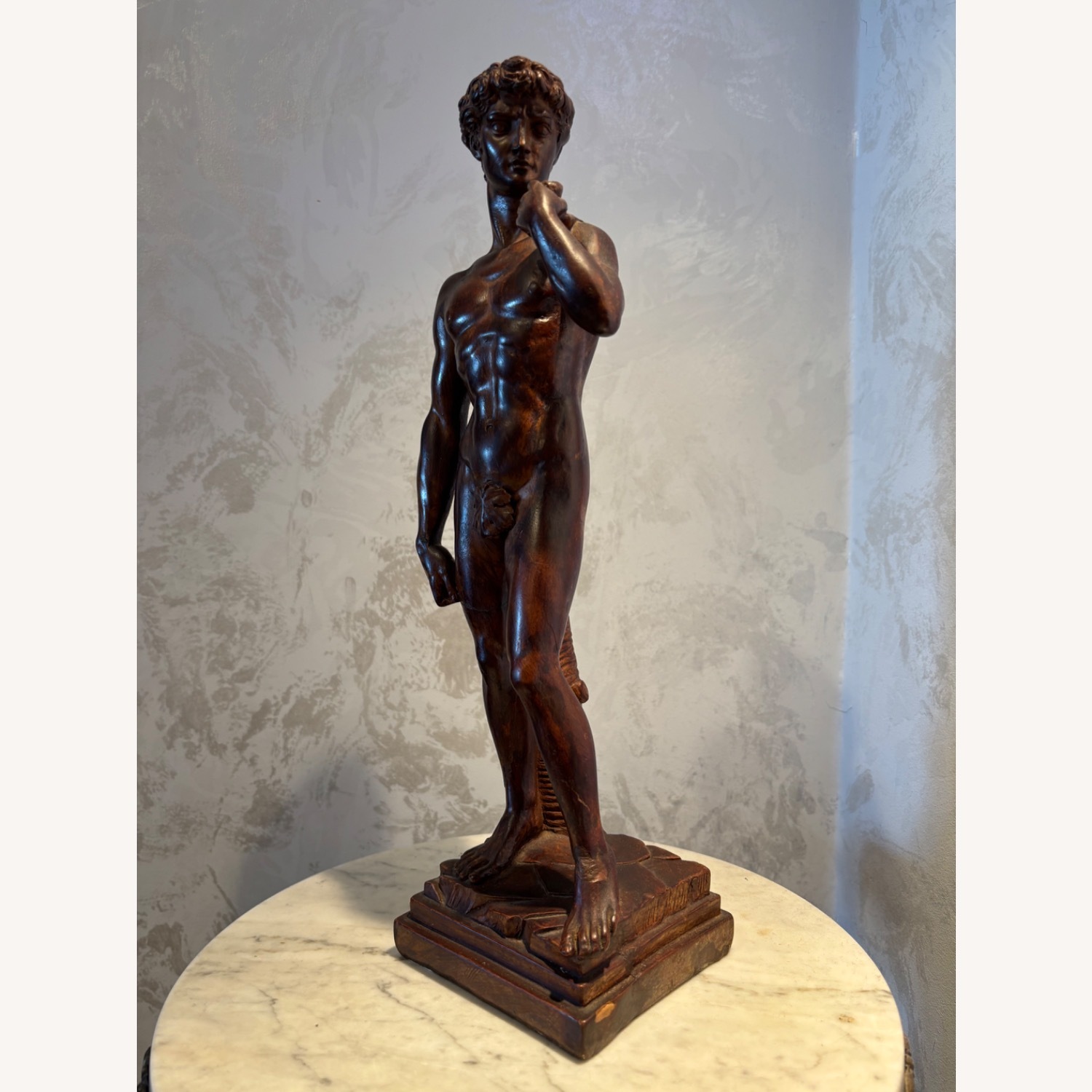 Vintage G. Ruggeri Michelangelo’s David Sculpture - image-5