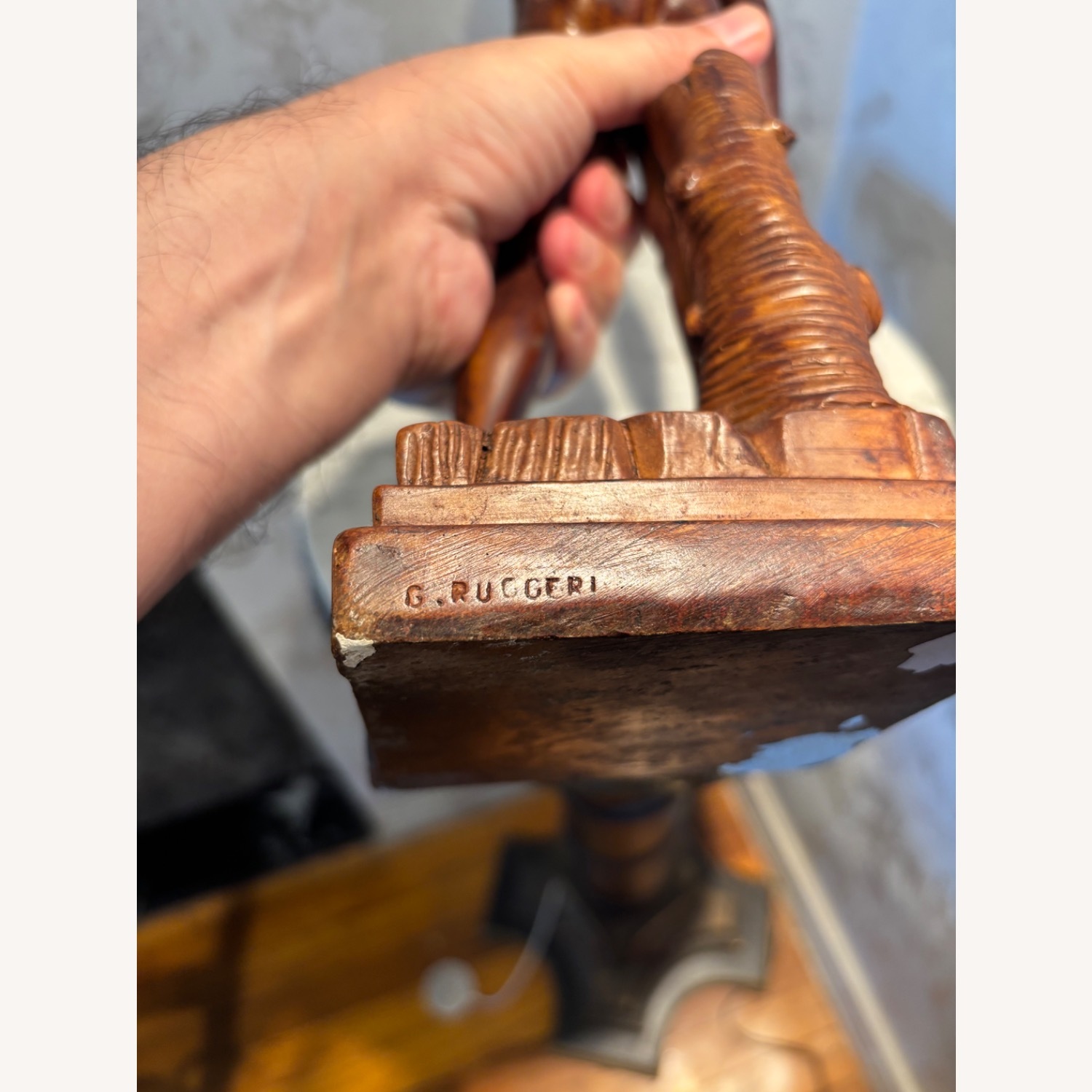 Vintage G. Ruggeri Michelangelo’s David Sculpture - image-3