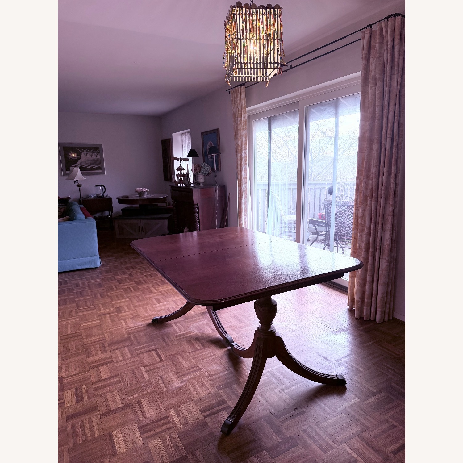 71” Solid Wood Dining Table with 6 Chairs - image-3