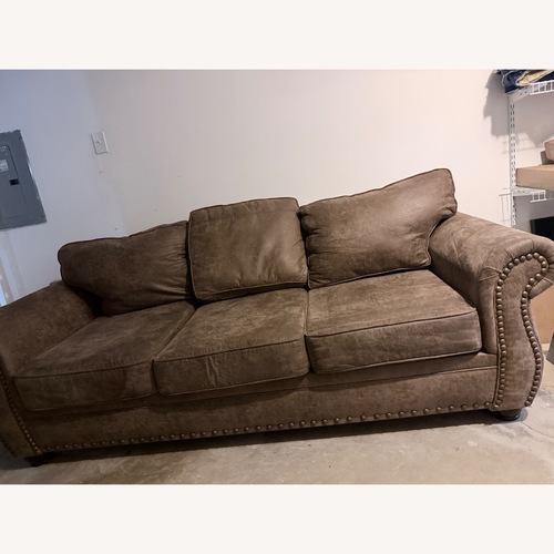 Used Raymour & Flanigan Light Brown 3+ Seater Sofa for sale on AptDeco