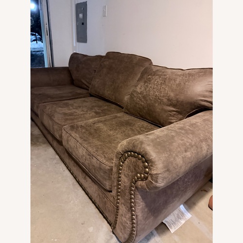 Used Raymour & Flanigan Light Brown 3+ Seater Sofa for sale on AptDeco