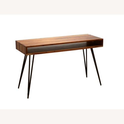 Used From the Source Ciao Teak Wood Desk for sale on AptDeco