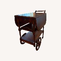 Vintage/Antique Drop Leaf Tea Serving Cart