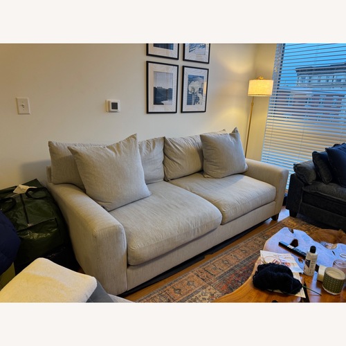 Used Jonathan Louis Furniture Light Gray 2 Seater Sofa for sale on AptDeco