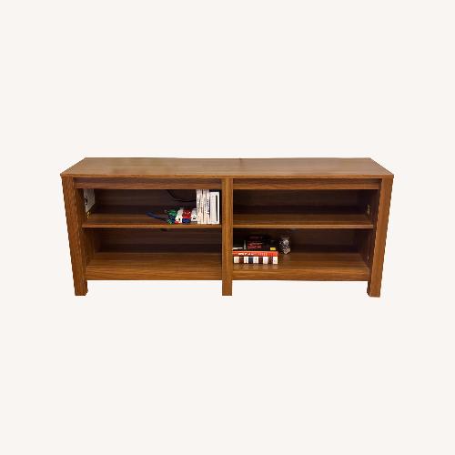 Used Wade Logan Light Brown Wood Media Storage for sale on AptDeco
