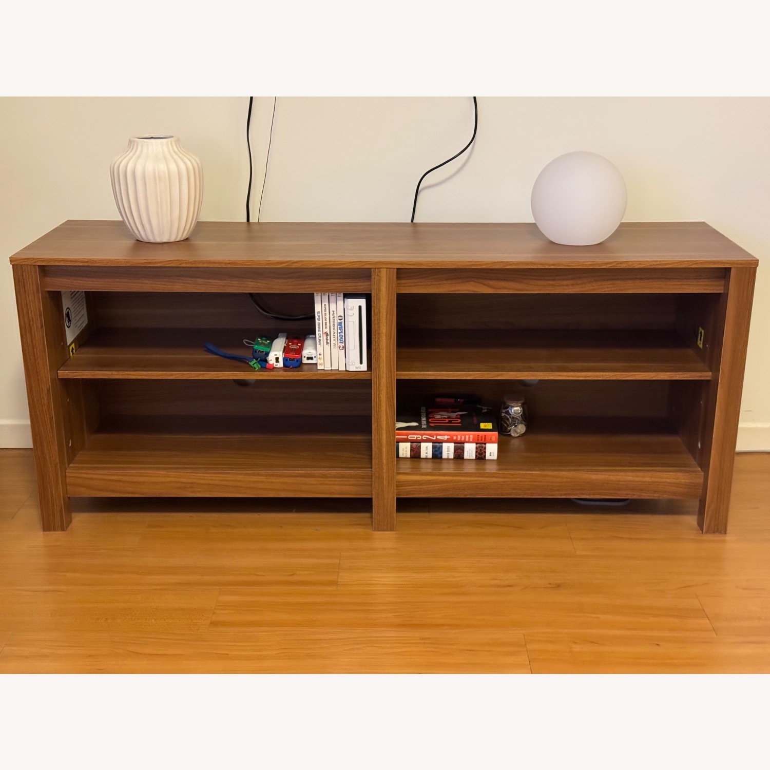 Wade Logan Light Brown Wood Media Storage - image-5