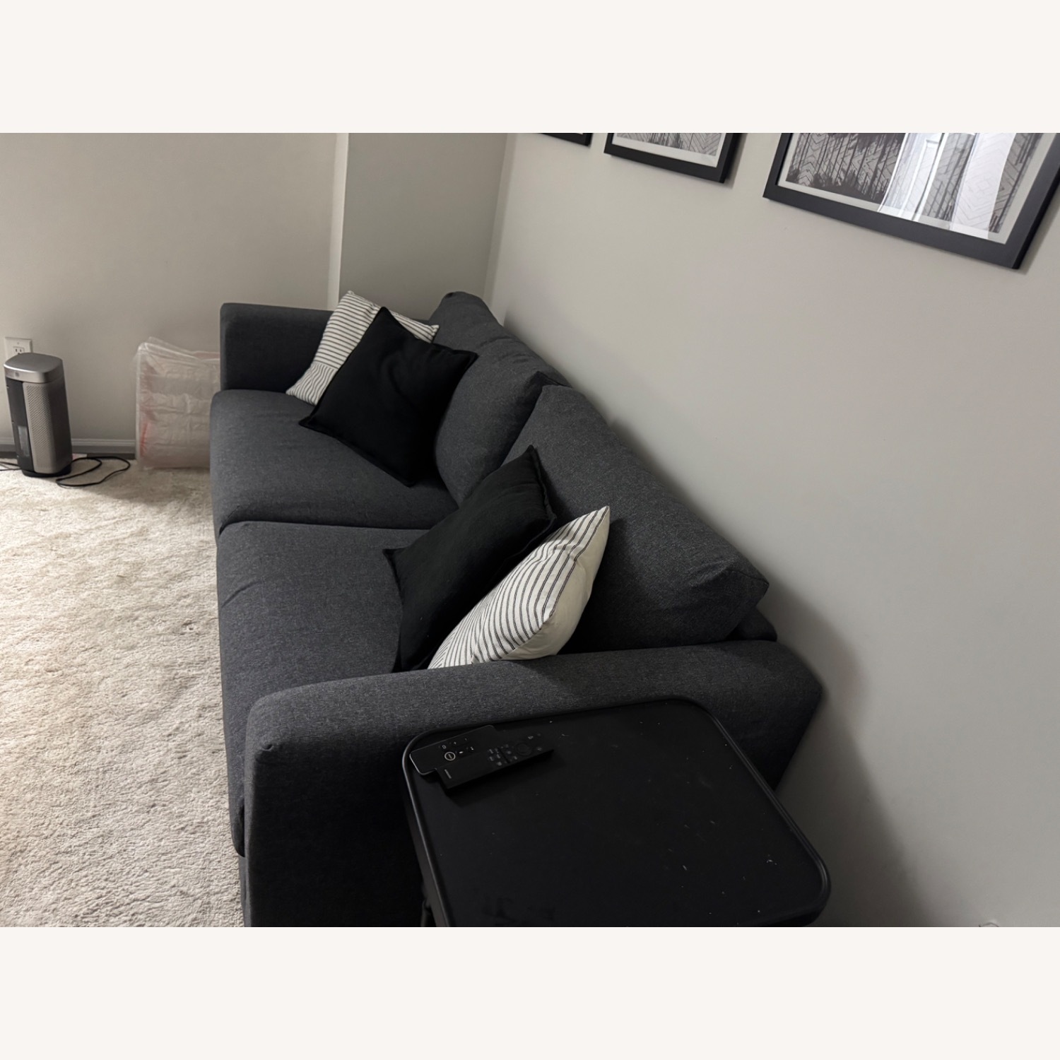 IKEA Finnala Light Gray Fabric Sleeper Sofa - image-2