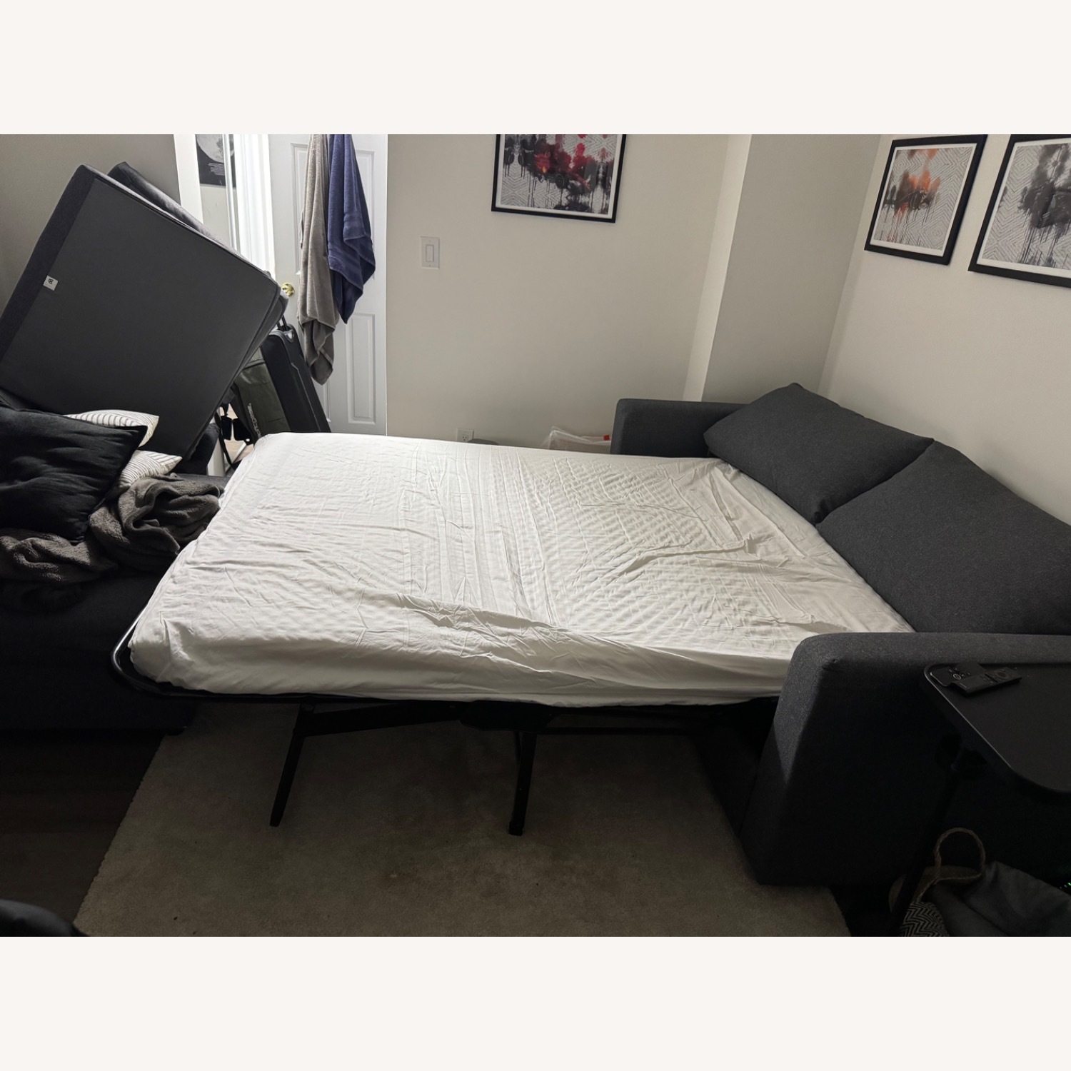 IKEA Finnala Light Gray Fabric Sleeper Sofa - image-5