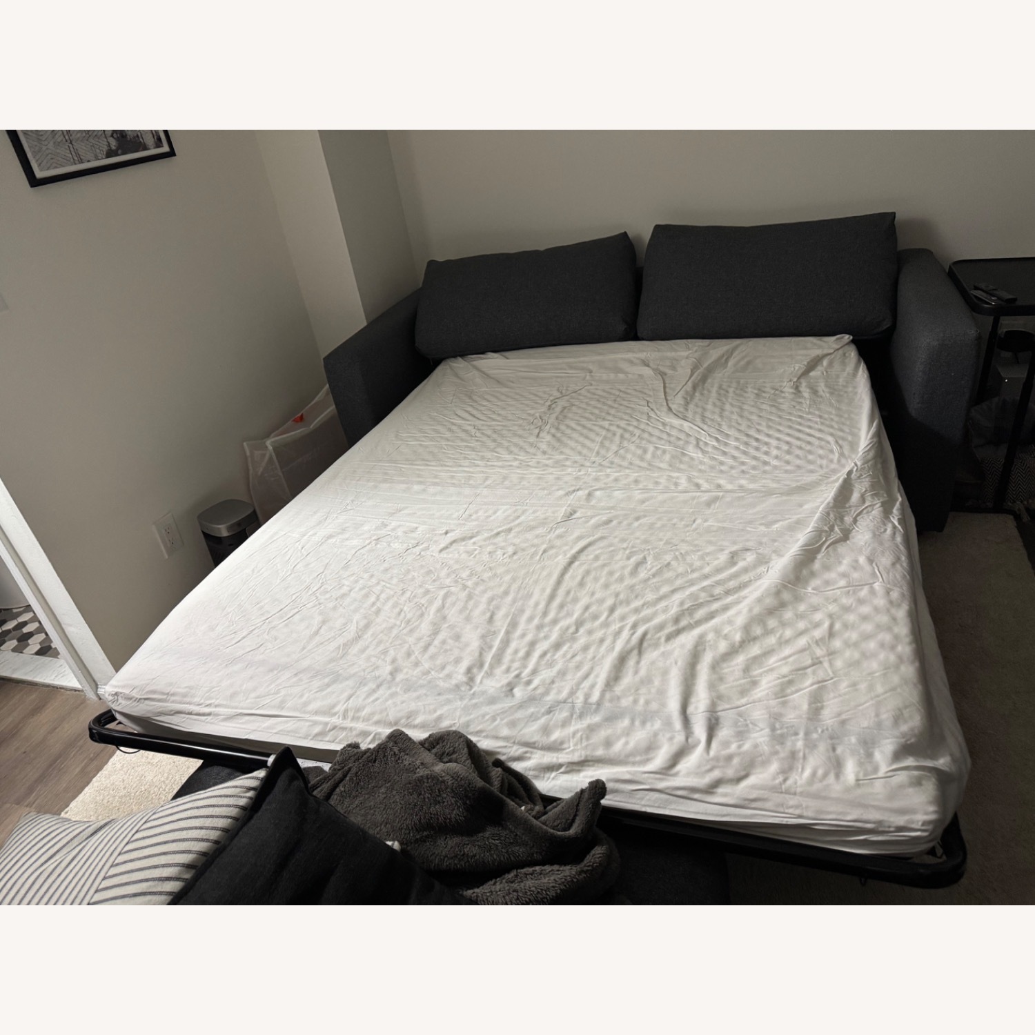 IKEA Finnala Light Gray Fabric Sleeper Sofa - image-4