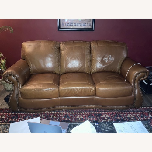 Used Leather Couch for sale on AptDeco