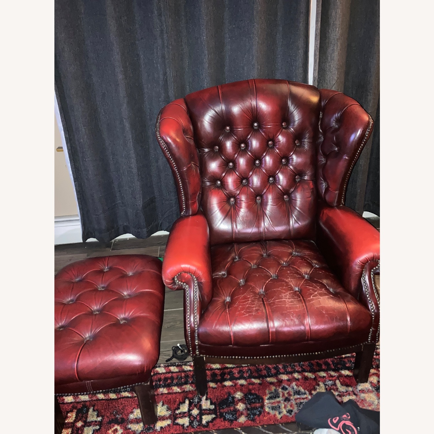 Vintage/Antique Red Accent Chairs - image-0