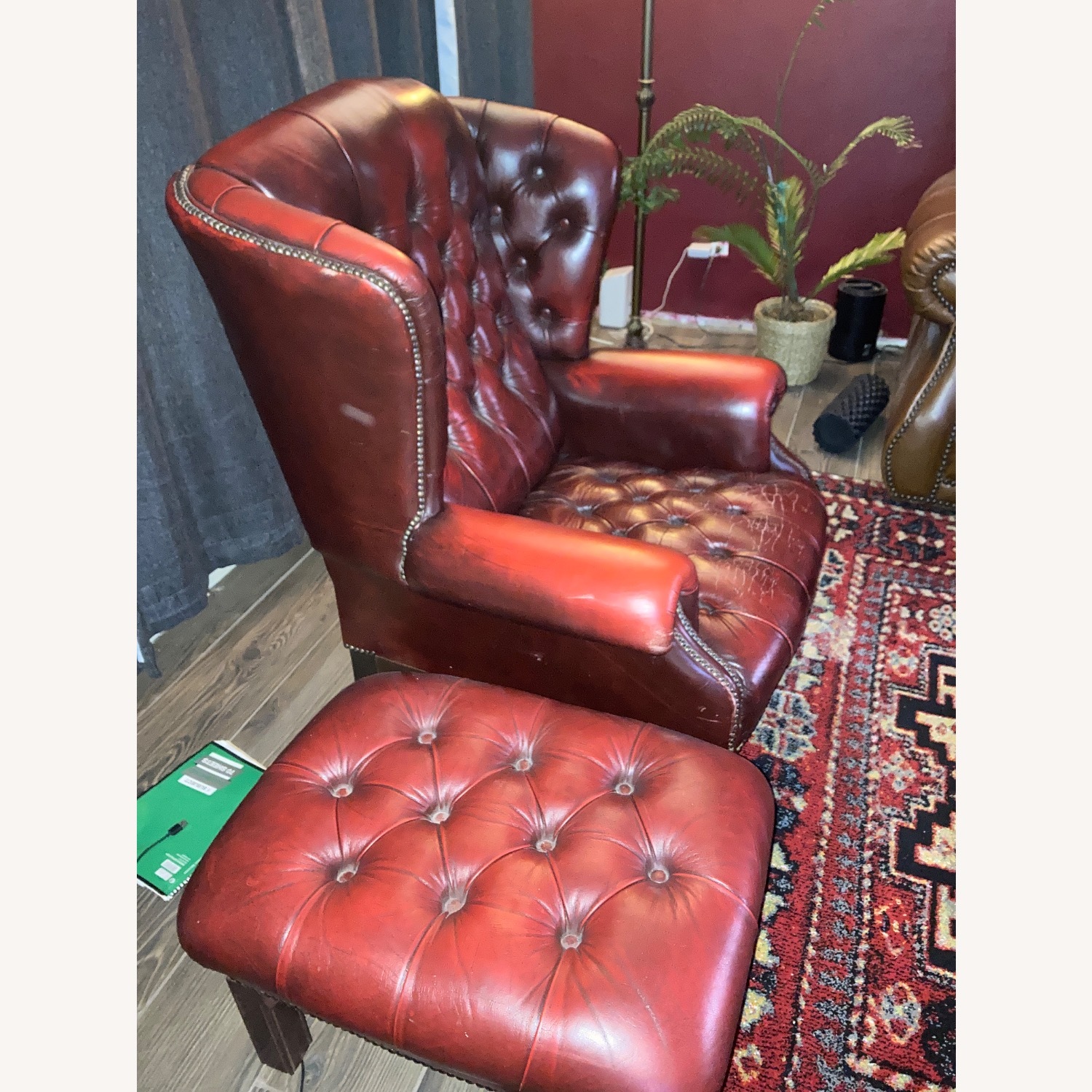 Vintage/Antique Red Accent Chairs - image-1