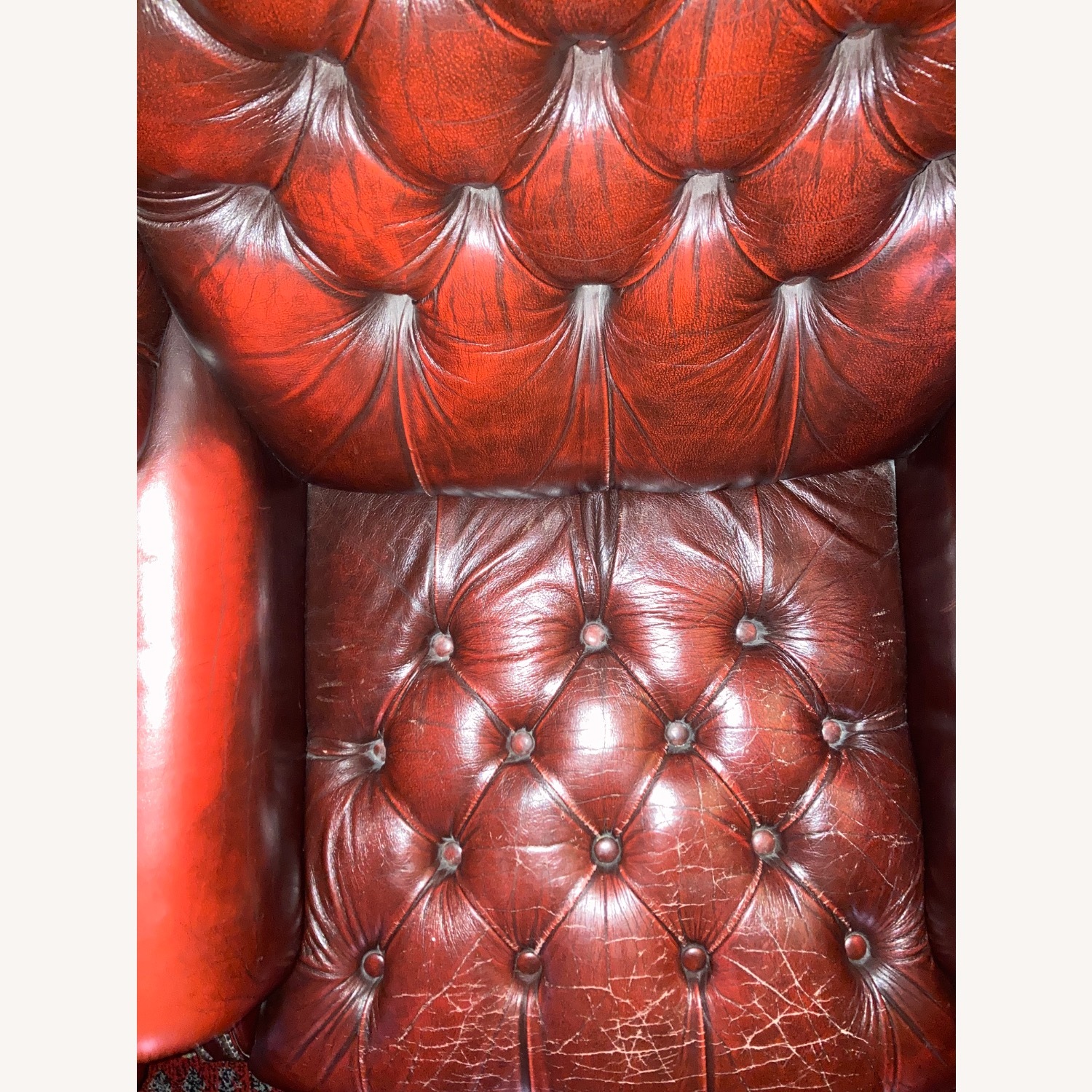 Vintage/Antique Red Accent Chairs - image-2