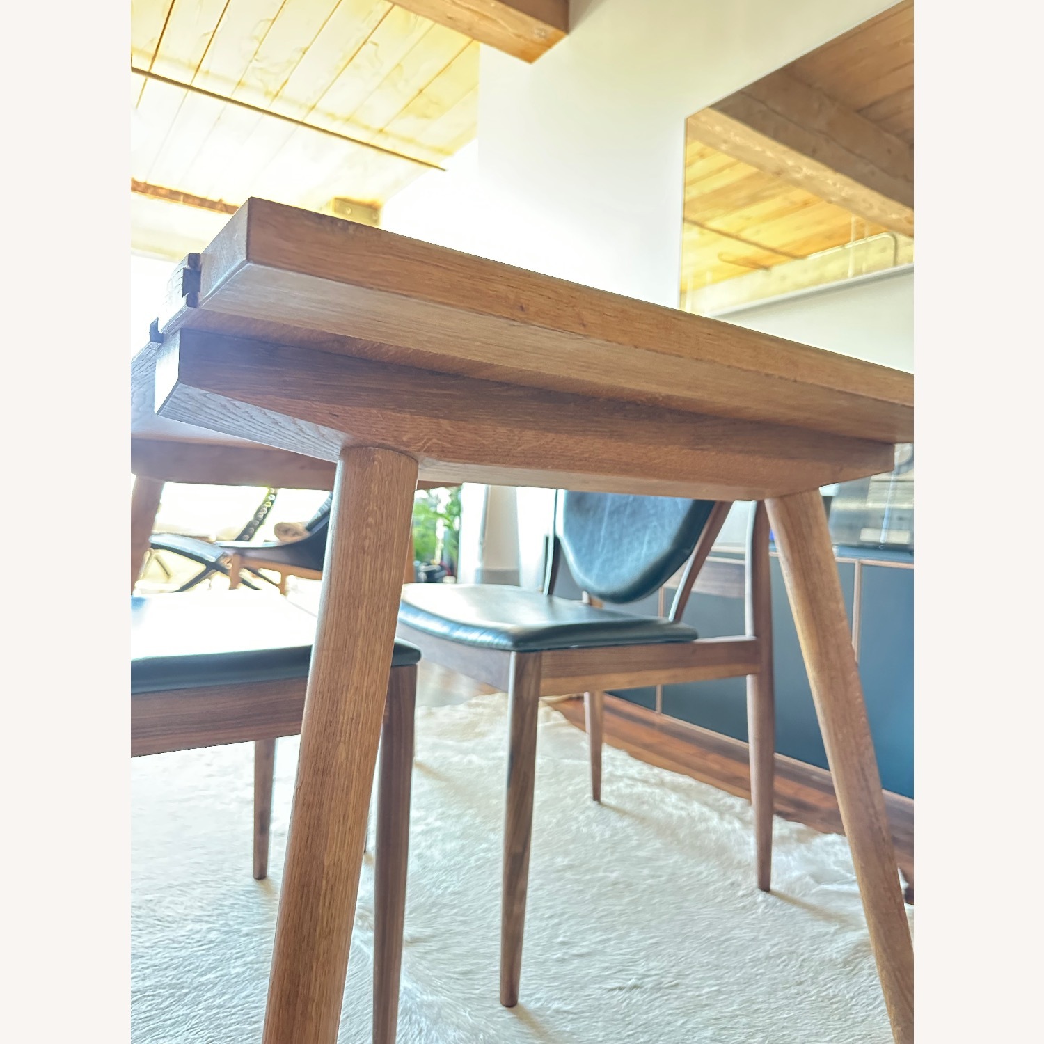 Handmade Solid Oak Dining Table - image-3