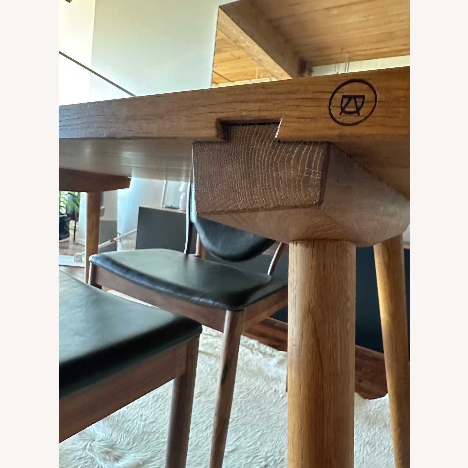 Handmade Solid Oak Dining Table - image-2