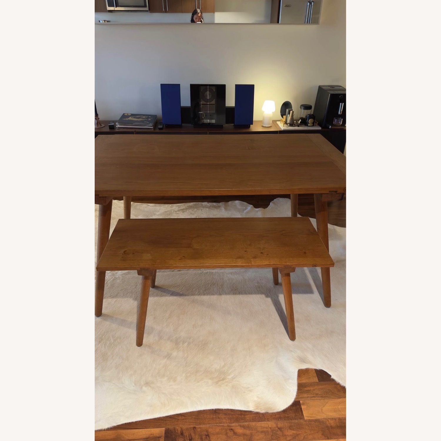 Handmade Solid Oak Dining Table - image-1
