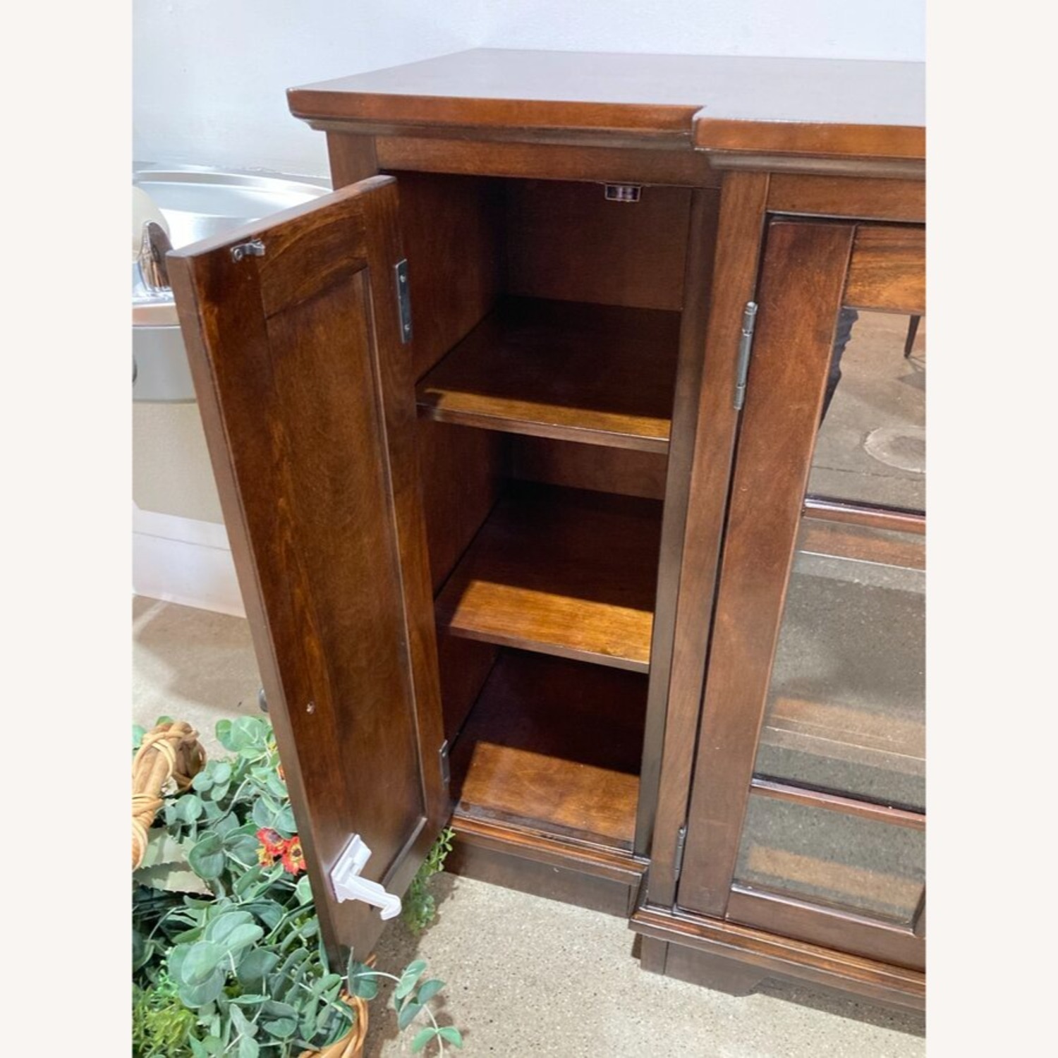 Ashley Solid Wood 4-Door Tv Stand Media Console - image-6