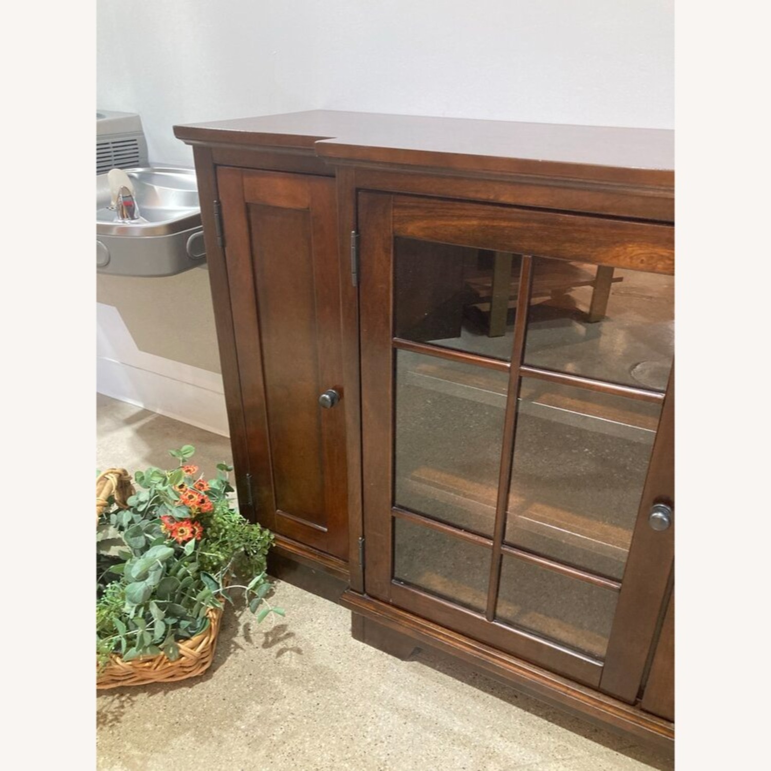 Ashley Solid Wood 4-Door Tv Stand Media Console - image-5